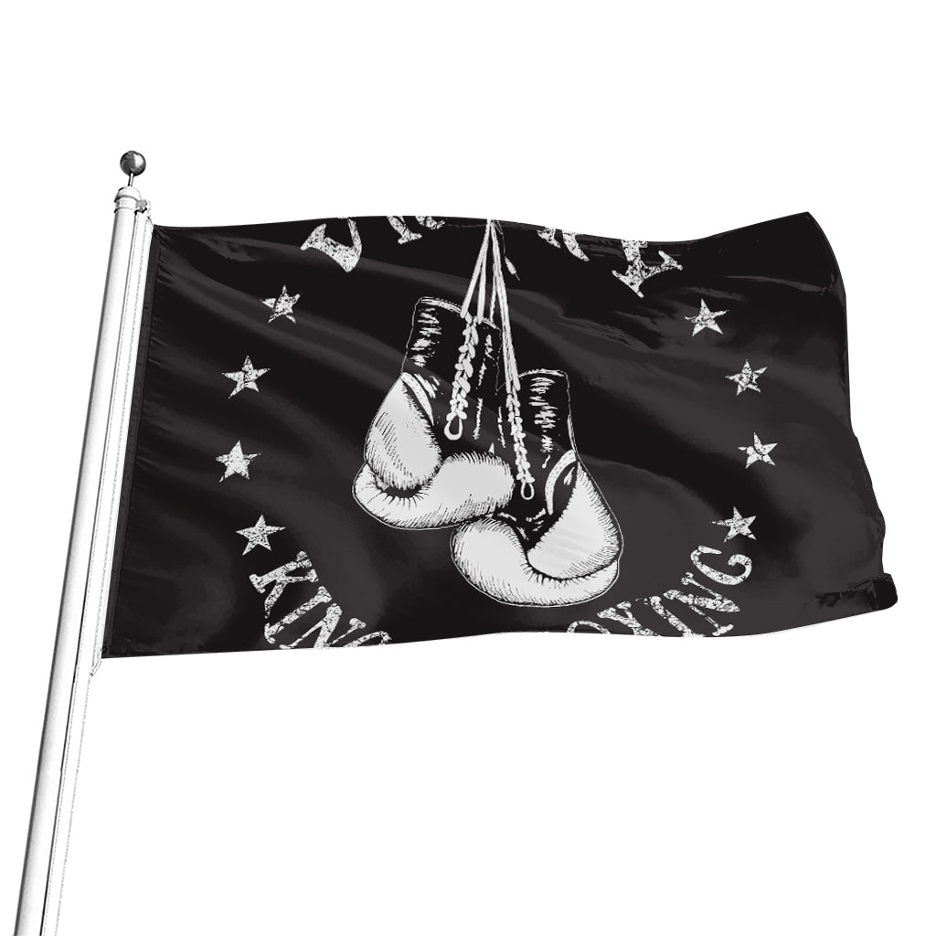 Victory King Of Boxing Print Flag