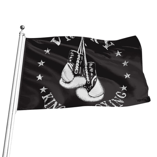 Victory King Of Boxing Print Flag