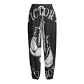 Victory King Of Boxing Print Fleece Lined Knit Pants