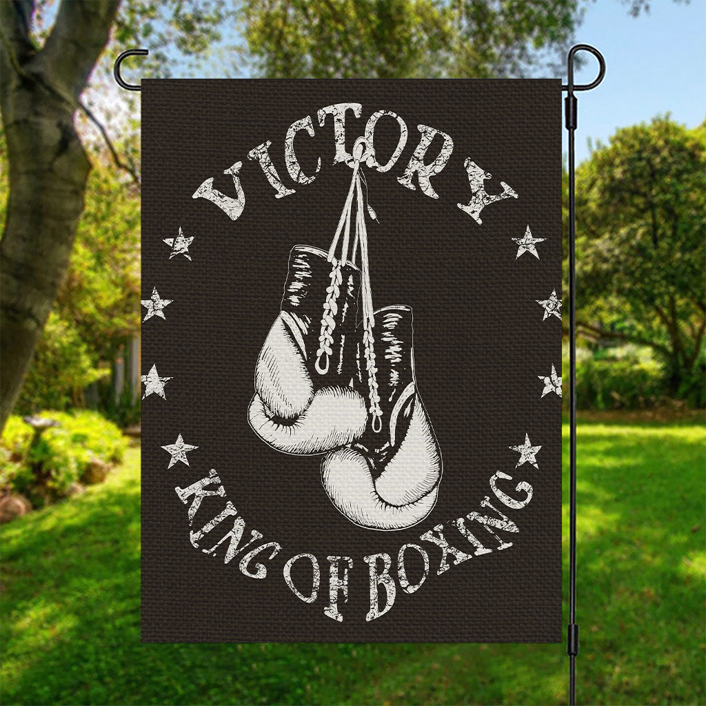 Victory King Of Boxing Print Garden Flag