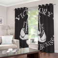 Victory King Of Boxing Print Grommet Curtains