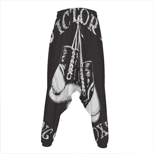 Victory King Of Boxing Print Hammer Pants