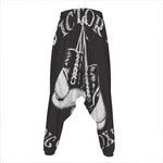 Victory King Of Boxing Print Hammer Pants