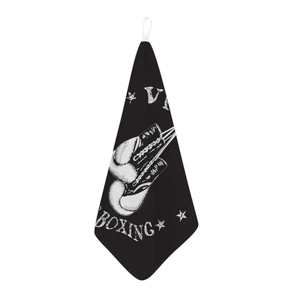 Victory King Of Boxing Print Hand Towel
