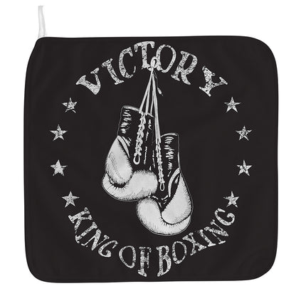 Victory King Of Boxing Print Hand Towel