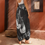 Victory King Of Boxing Print Harem Pants