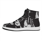 Victory King Of Boxing Print High Top Leather Sneakers
