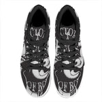 Victory King Of Boxing Print High Top Leather Sneakers