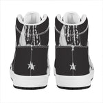 Victory King Of Boxing Print High Top Leather Sneakers