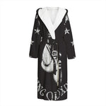 Victory King Of Boxing Print Hooded Bathrobe