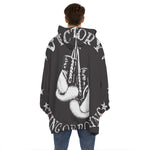 Victory King Of Boxing Print Hoodie Blanket