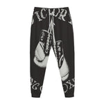 Victory King Of Boxing Print Jogger Pants