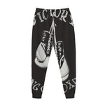 Victory King Of Boxing Print Jogger Pants