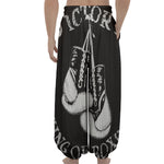 Victory King Of Boxing Print Lantern Pants