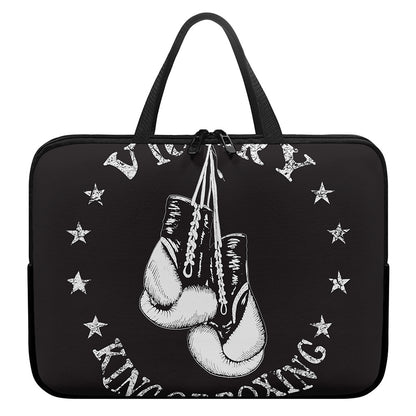 Victory King Of Boxing Print Laptop Sleeve With Handle