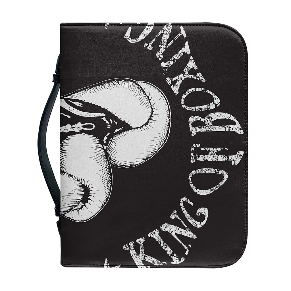Victory King Of Boxing Print Leather Bible Cover