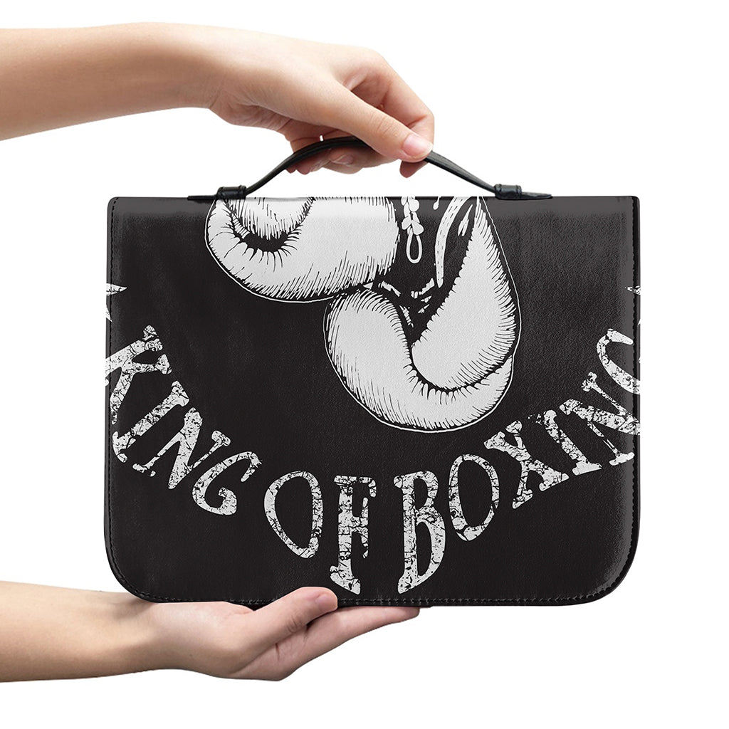 Victory King Of Boxing Print Leather Bible Cover