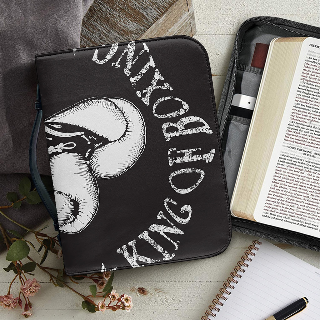 Victory King Of Boxing Print Leather Bible Cover