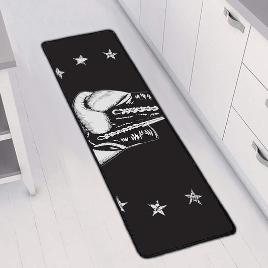 Victory King Of Boxing Print Long Kitchen Mat