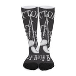 Victory King Of Boxing Print Long Socks