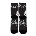 Victory King Of Boxing Print Long Socks