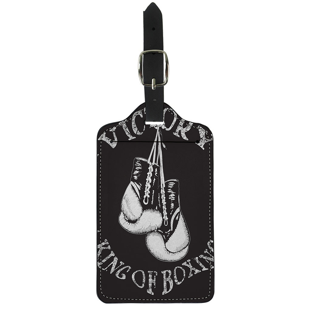Victory King Of Boxing Print Luggage Tag