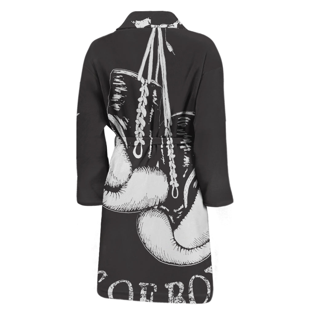 Victory King Of Boxing Print Men's Bathrobe