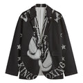 Victory King Of Boxing Print Men's Blazer