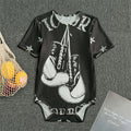Victory King Of Boxing Print Men's Bodysuit