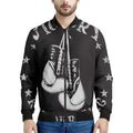 Victory King Of Boxing Print Men's Bomber Jacket