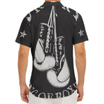 Victory King Of Boxing Print Men's Deep V-Neck Shirt