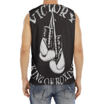 Victory King Of Boxing Print Men's Fitness Tank Top
