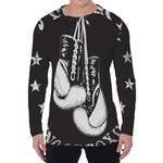 Victory King Of Boxing Print Men's Long Sleeve T-Shirt