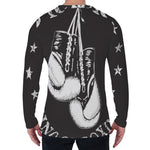 Victory King Of Boxing Print Men's Long Sleeve T-Shirt