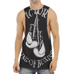 Victory King Of Boxing Print Men's Muscle Tank Top