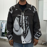 Victory King Of Boxing Print Men's Shirt Jacket