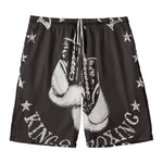 Victory King Of Boxing Print Men's Swim Trunks