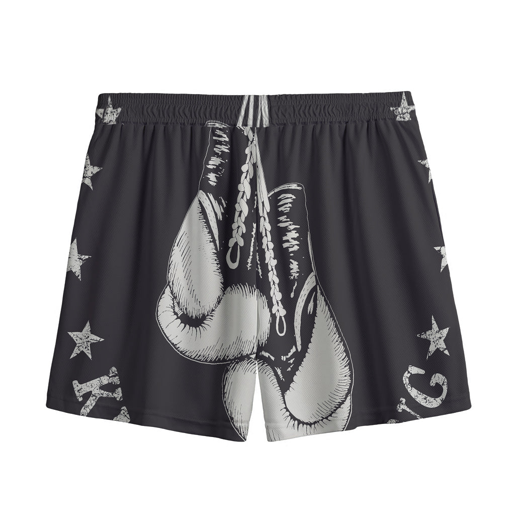 Victory King Of Boxing Print Mesh Shorts