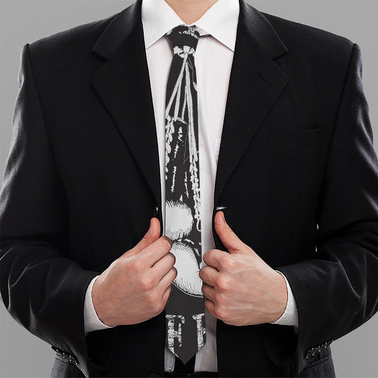 Victory King Of Boxing Print Necktie