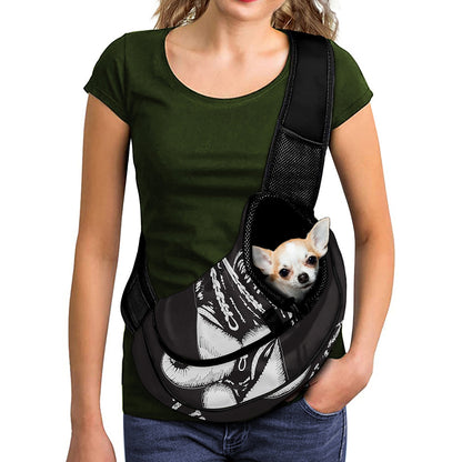 Victory King Of Boxing Print Pet Sling Carrier