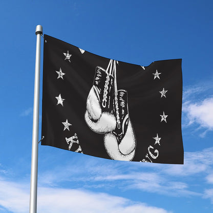 Victory King Of Boxing Print Polyester Flag