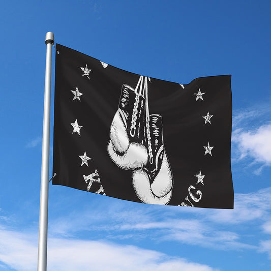 Victory King Of Boxing Print Polyester Flag