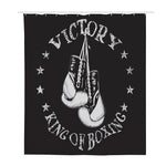 Victory King Of Boxing Print Polyester Shower Curtain