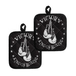 Victory King Of Boxing Print Pot Holders