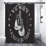 Victory King Of Boxing Print Premium Shower Curtain