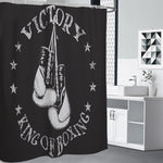 Victory King Of Boxing Print Premium Shower Curtain