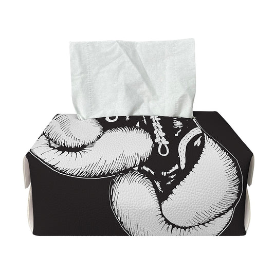 Victory King Of Boxing Print Rectangle Tissue Box Cover