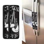 Victory King Of Boxing Print Refrigerator Handle Covers