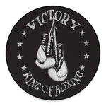 Victory King Of Boxing Print Round Floor Mat