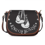 Victory King Of Boxing Print Saddle Bag